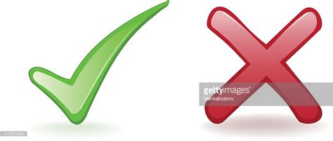 Tick And Cross Mark Vector Art | Getty Images