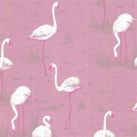 tienda online telas & papel | papel pintado flamencos rosa