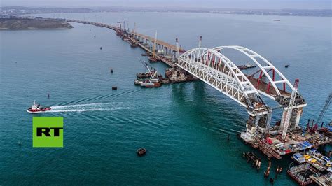 Timelapse del puente de Crimea: Instalan todos los pilares ...