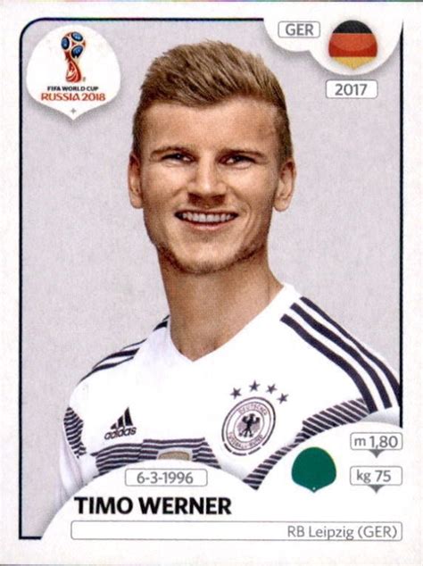 Timo Werner   Germany   FIFA World Cup Russia 2018 Panini ...