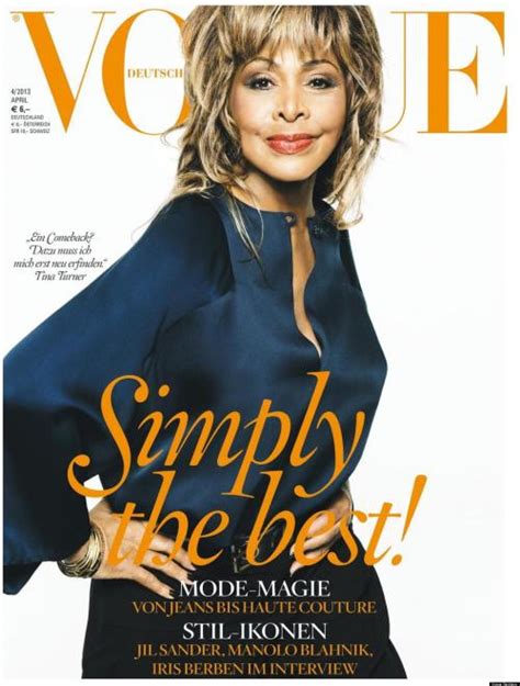 Tina Turner Vogue Germany Cover, Singer s First Time ...