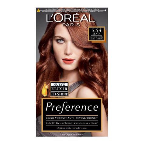 Tinte para cabello L Oréal Paris Preference 5.54 Kenya ...