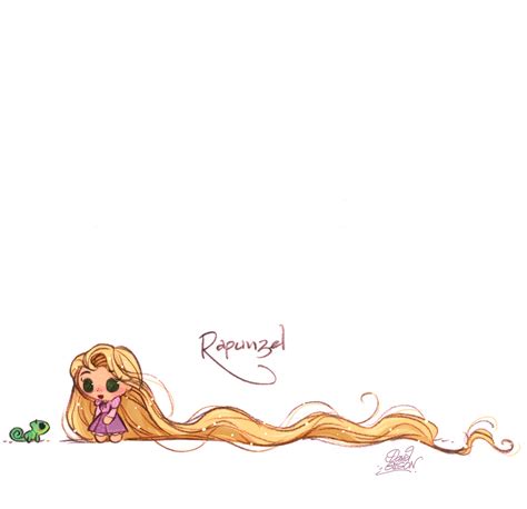 Tiny Rapunzel with her so tiny Pascal | kawaii | Pinterest ...