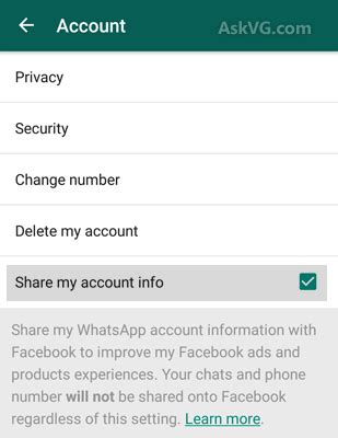[Tip] Stop WhatsApp Sharing Your Account Information With ...