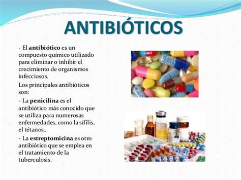 Tipos de antibioticos