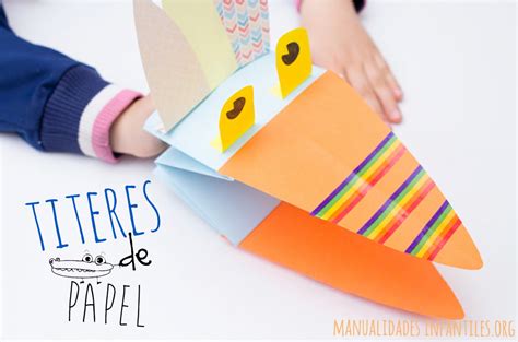Titeres de papel   Actividades para niños, manualidades ...