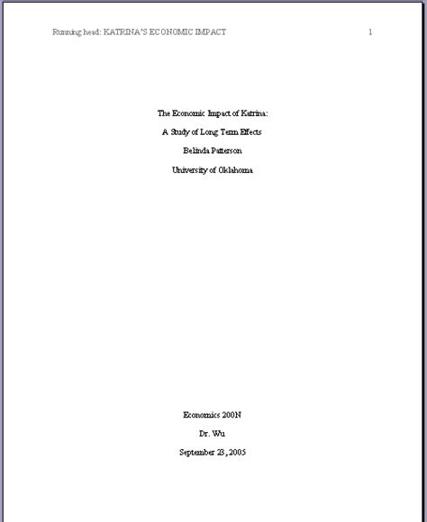 Title pages for APA Style Manuscripts
