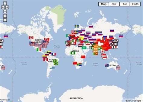 Todas las agencias espaciales del mundo en un mapa   Blog ...