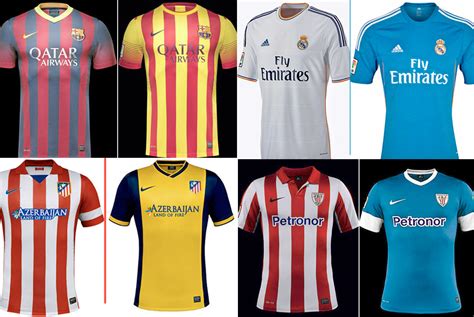 Todas las camisetas de los equipos de la Liga española ...