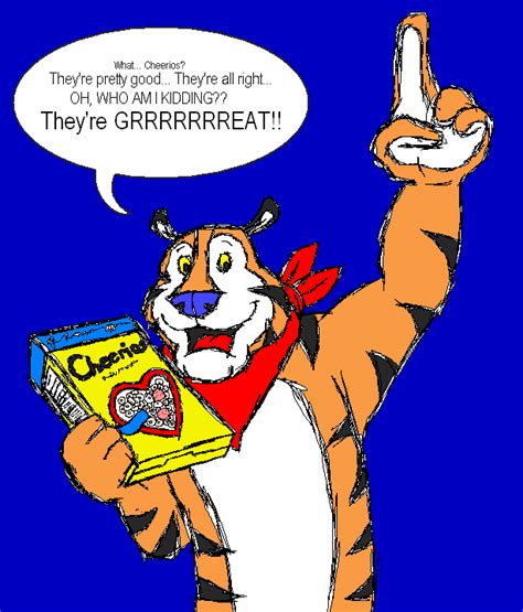 Tony the Tiger and Cheerios by BUFFALODUDE44 on DeviantArt