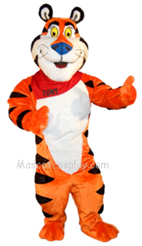 Tony the Tiger Mascot Character Costume Fancy Dress Outfit