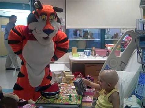 Tony the Tiger visits Children s Hospital   YouTube