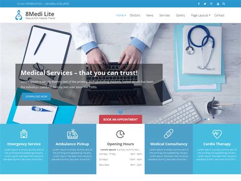 Top 10 FREE Medical WordPress Themes 2018  Updated ...