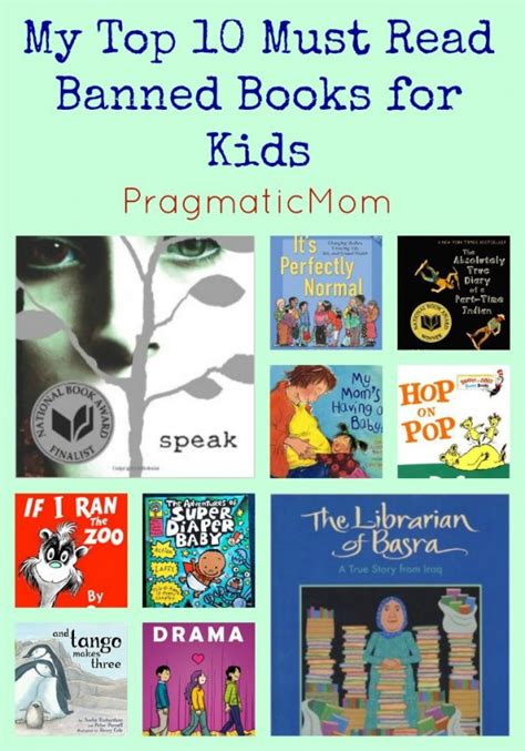 Top 10 Recommended Banned Books for Kids : PragmaticMom