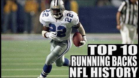 Top 10 Running Backs in NFL History YouTube