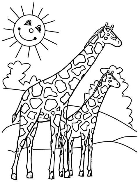 Top 11 Free Printable Giraffe Coloring Pages For Kids