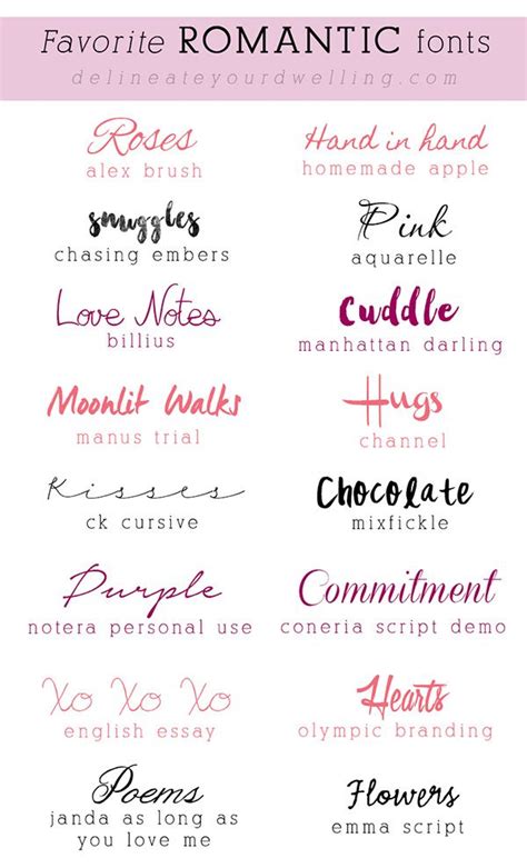 Top 16 Romantic Free Fonts | Tipografía, Fuentes y Letras