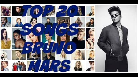 TOP 20 SONGS Bruno Mars | Top 20 canciones | 2017   YouTube