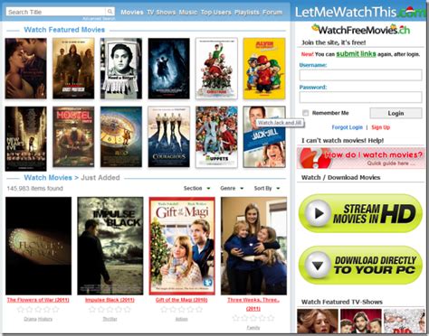 Top 20 Websites To Stream and Watch Movie Online For Free