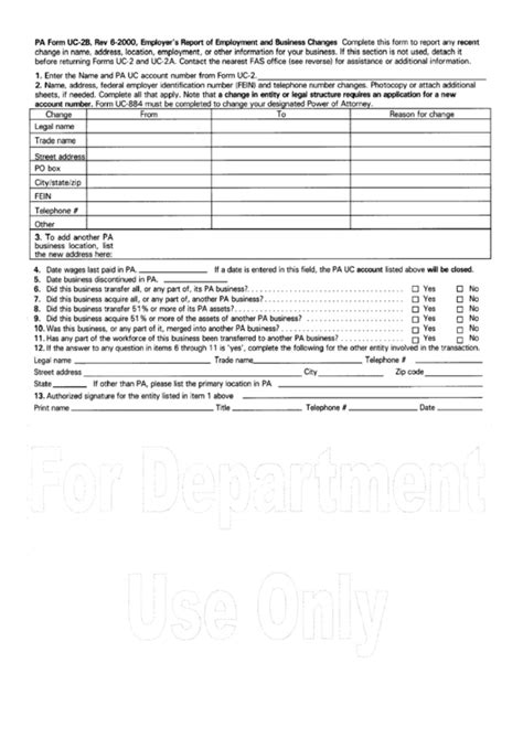 Top 7 Pa Form Uc 2 Templates free to download in PDF format