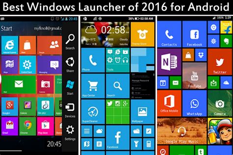 Top best Windows launcher of 2016 for android 5.0 & 6.0 phone