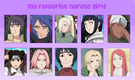 Top Ten Naruto Girls Meme by stillers on DeviantArt