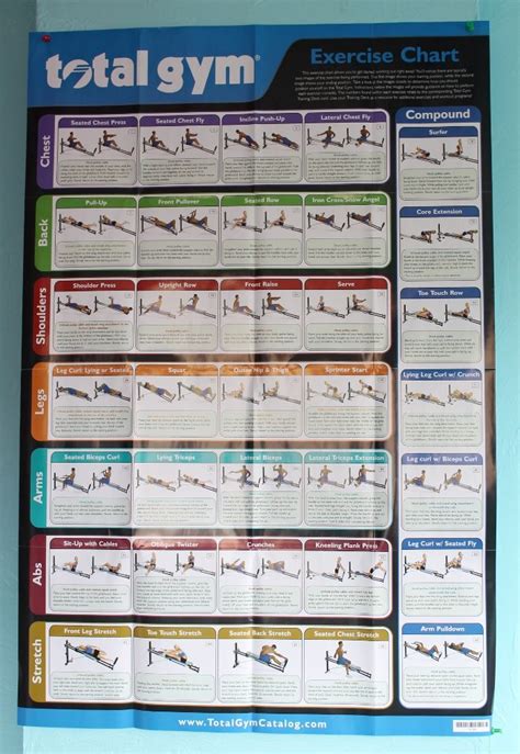 Total Gym Exercise Chart #ad | Fitness | Pinterest | 11 ...