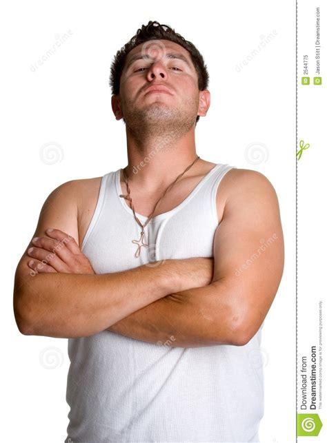 Tough Guy stock image. Image of mean, isolated, white ...