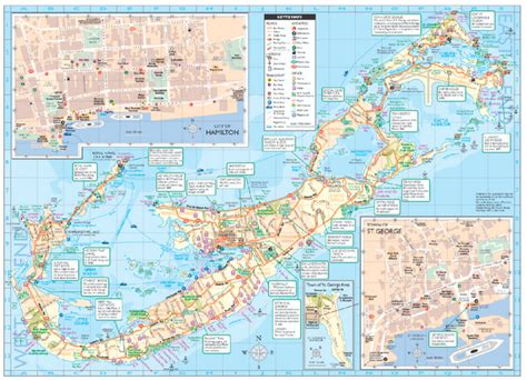Tourist map of Bermuda   Bermuda • mappery
