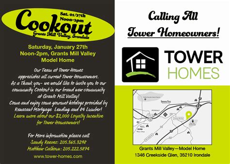 Tower Homeowner Appreciation Cookout at Grants Mill Valley ...