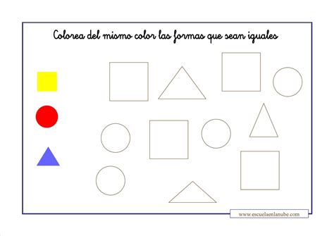 Trabajar las formas geométricas con estas fichas para Primaria