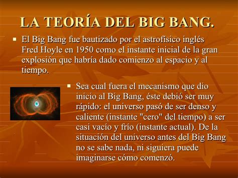trabajo grupal, teoria del big bang
