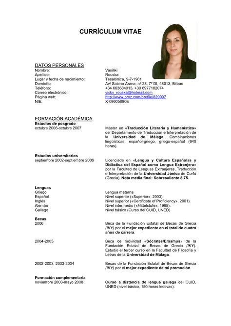 Traducción de CV Zaragoza