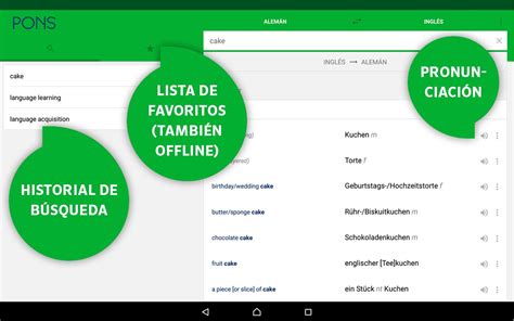 Traductor en línea PONS   Aplicaciones Android en Google Play