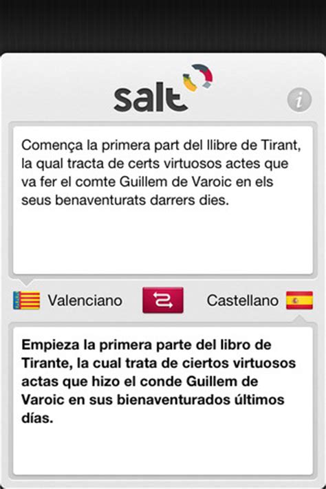 Traductor Valenciano   Salt App for iPad   iPhone