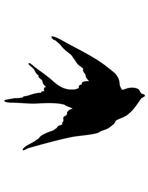 Transfer Printables   Bird Silhouettes   Swallows   The ...
