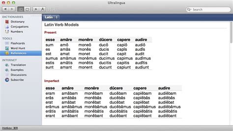 Translate latin to english words
