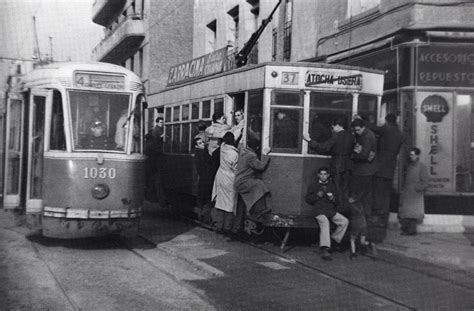 Tranvías en Vallecas. 1950. | Vallecas antiguo | Pinterest ...