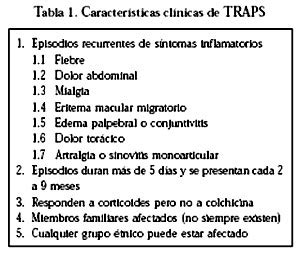 TRAPS, un síndrome autoinflamatorio: Casos cínicos