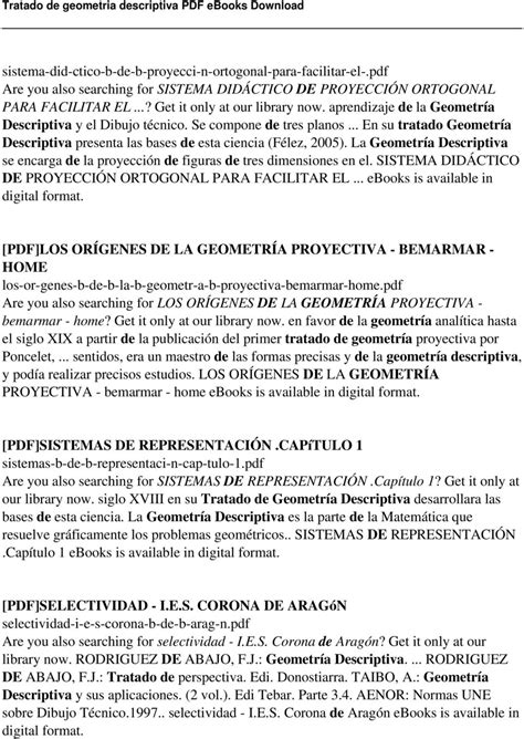 Tratado de geometria descriptiva PDF   PDF