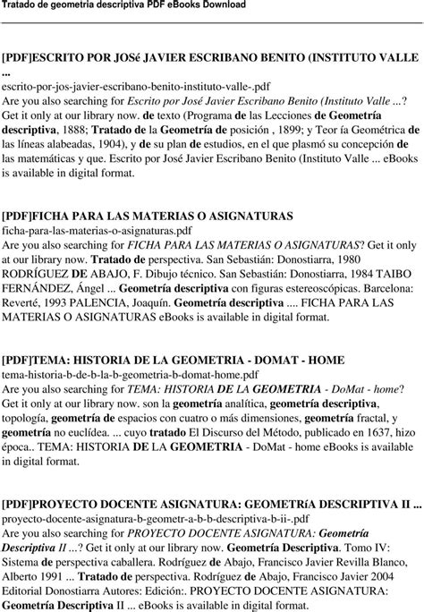 Tratado de geometria descriptiva PDF   PDF