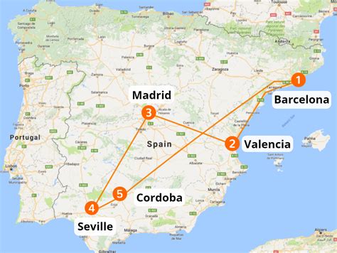Travel Spain by train. Barcelona, Valencia, Madrid ...