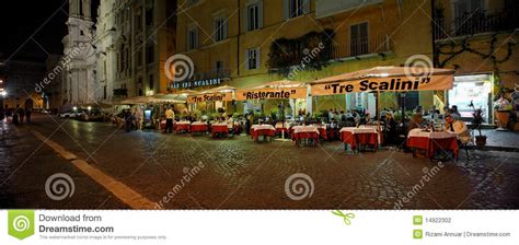 Tre Scalini Restaurant, Rome, Italy Editorial Photography ...