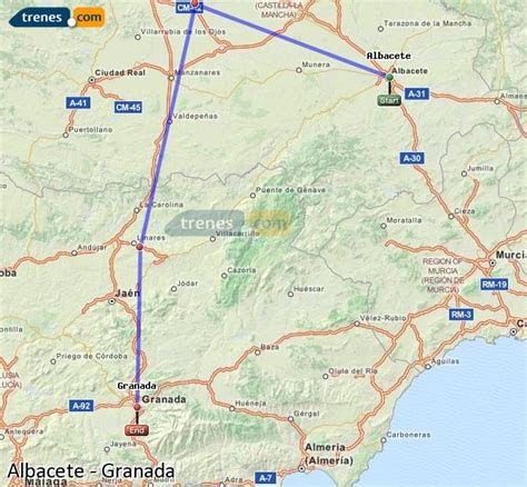 Trenes Albacete Granada baratos, billetes desde 30,10 ...