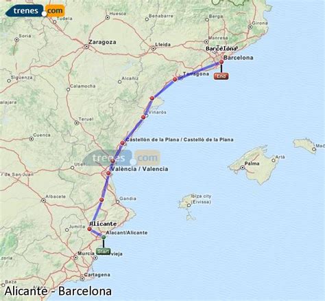 Trenes Alicante Barcelona baratos, billetes desde 29,10 ...