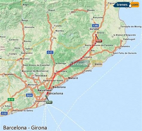 Trenes Barcelona Girona baratos, billetes desde 16,20 ...
