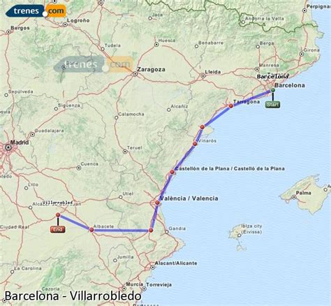 Trenes Barcelona Villarrobledo baratos, billetes desde 17 ...