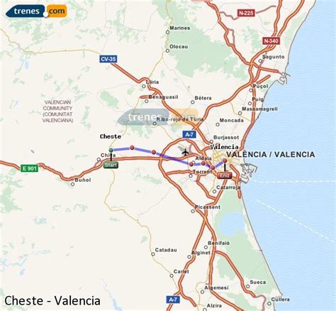Trenes Cheste Valencia baratos, billetes desde 2,20 ...