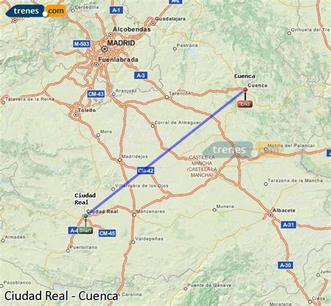 Trenes Ciudad Real Cuenca baratos, billetes desde 42,30 ...