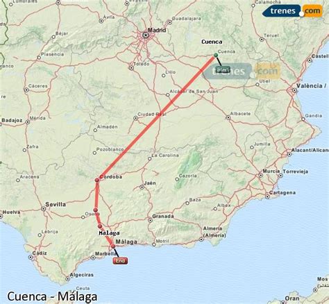 Trenes Cuenca Málaga baratos, billetes desde 18,65 ...